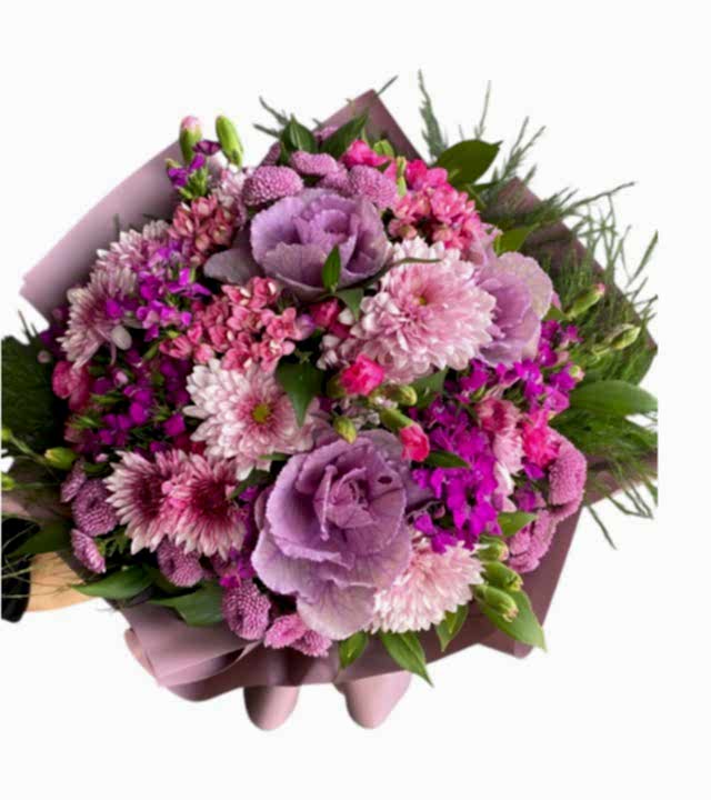 Pink Lilac Wildflowers Bouquet