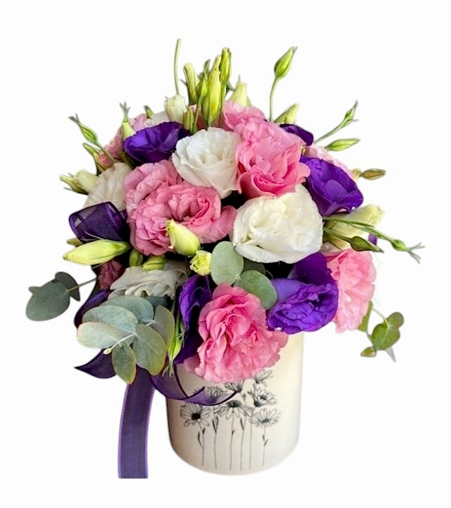 Renkli Lisyantus Aranjmanı