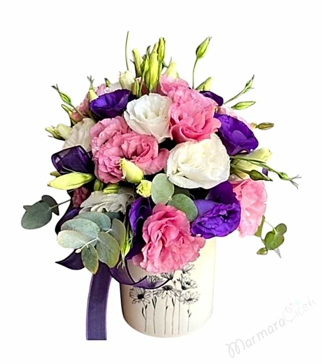 Renkli Lisyantus Aranjmanı