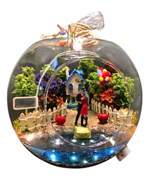 Sevgiliye Işıklı Teraryum