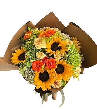 Ayçiçeği Çardak Gül Buketi