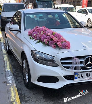 Oval Çiçekli Gelin Arabası