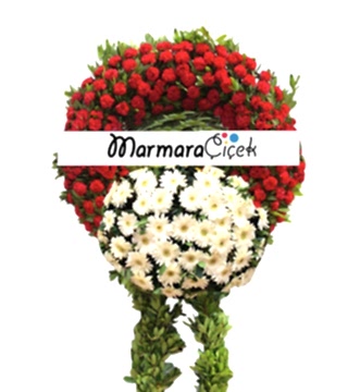 İki Renkli Cenaze Çelenk