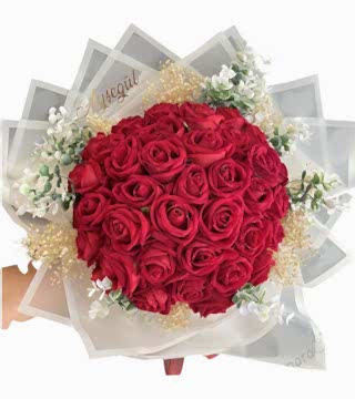 İsimli Yapay 41 Gül Buketi