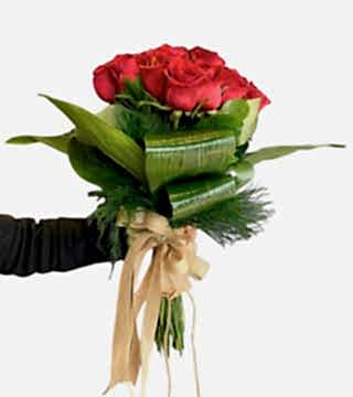 İthal Kırmızı Gül Buketi