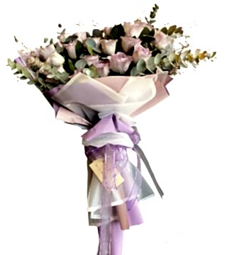 Lila Gül Buketi 