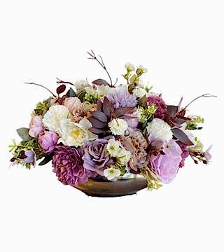 Lila Yapay Masa Çiçek 