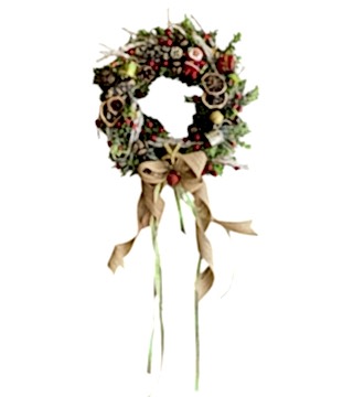 Naturel Tasarım Yılbaşı Kapı Çelengi