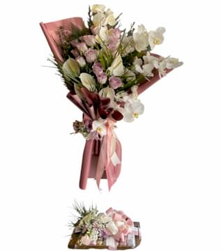 Orkide Buket Çikolata Seti 