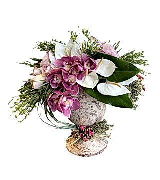 Orkideli Teşekkür Aranjman