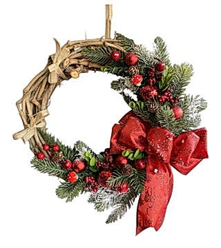 Şık Yılbaşı Kapı Çelengi