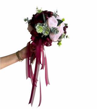 Yapay Mürdüm ve Pembe Şakayık Gelin Çiçeği